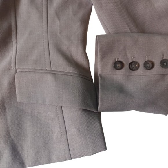 Size 12 Petite Collection Grey Smart Blazer Suit Jacket - Picture 2 of 9
